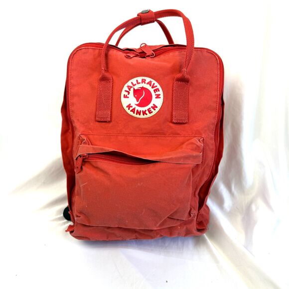 Fjallraven Kanken Spicy Orange Nylon Weave Mini Backpack Bag Gorpcore Outdoor - Picture 1 of 13